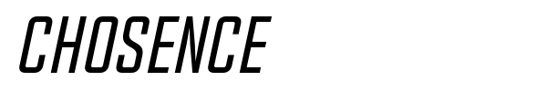 Chosence font preview